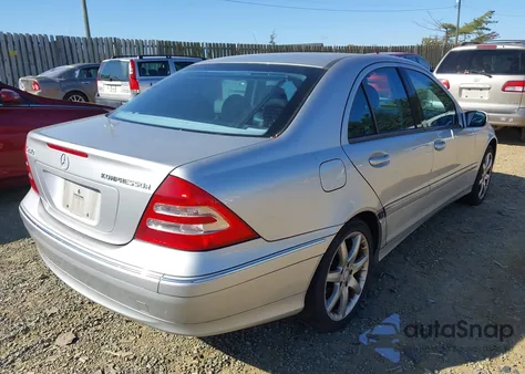 2003 Mercedes-Benz C 230 Kompressor Sport from USA, damaged, VIN WDBRF40J83F384826